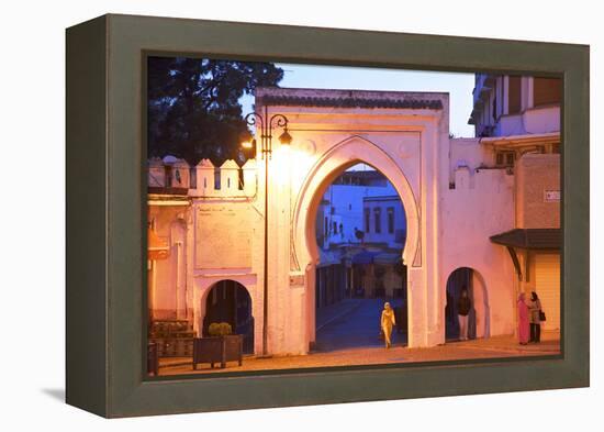 Bab El Fahs at Dusk, Grand Socco, Tangier, Morocco, North Africa-Neil Farrin-Framed Premier Image Canvas