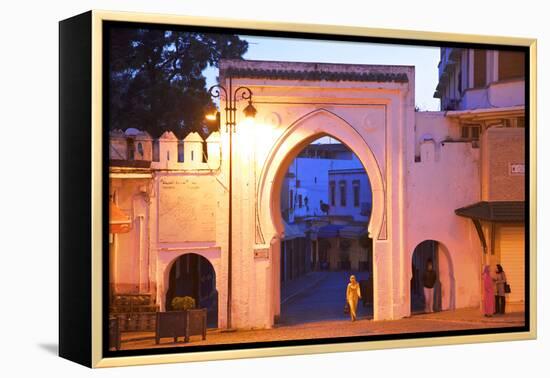 Bab El Fahs at Dusk, Grand Socco, Tangier, Morocco, North Africa-Neil Farrin-Framed Premier Image Canvas