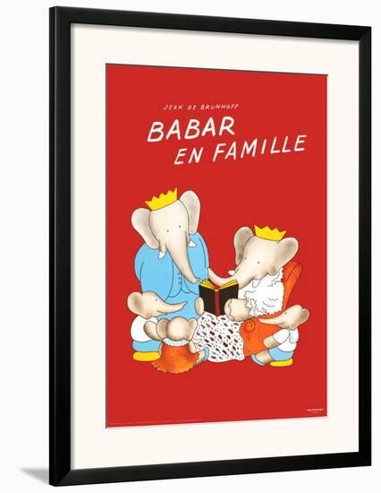 Babar en Famille-Jean de Brunhoff-Framed Art Print