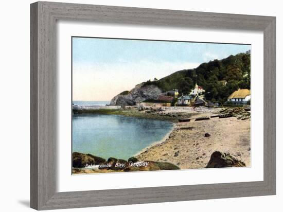 Babbacombe Bay, Torquay, Devon, 20th Century-Francis Frith-Framed Giclee Print