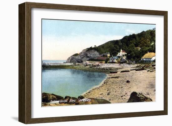 Babbacombe Bay, Torquay, Devon, 20th Century-Francis Frith-Framed Giclee Print