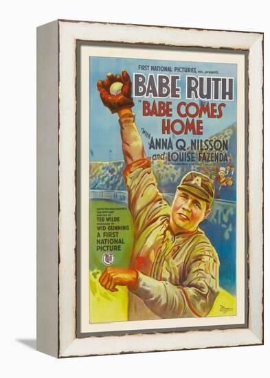 Babe Comes Home, Babe Ruth, 1927-null-Framed Stretched Canvas