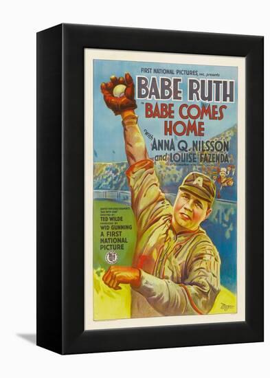 Babe Comes Home, Babe Ruth, 1927-null-Framed Stretched Canvas