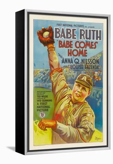 Babe Comes Home, Babe Ruth, 1927-null-Framed Stretched Canvas