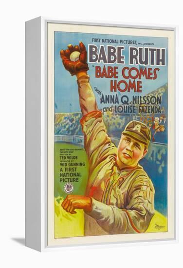 Babe Comes Home, Babe Ruth, 1927-null-Framed Stretched Canvas