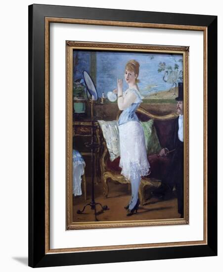 Babe. (Portrait of Actress Henriette Hauser, known as Citron, in the Role of Nana, Prostitute Chara-Edouard Manet-Framed Giclee Print