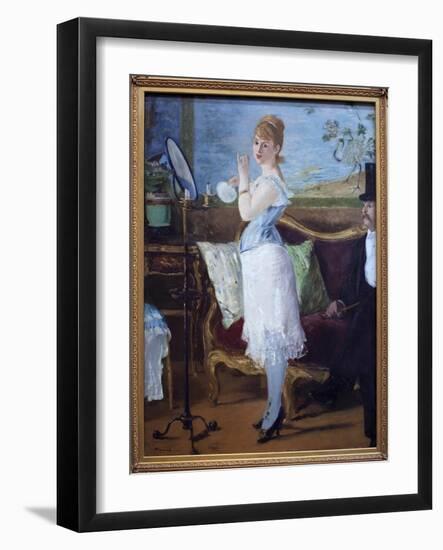 Babe. (Portrait of Actress Henriette Hauser, known as Citron, in the Role of Nana, Prostitute Chara-Edouard Manet-Framed Giclee Print
