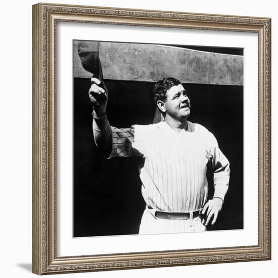 Babe Ruth, American Baseball Player, 1930s-null-Framed Photo