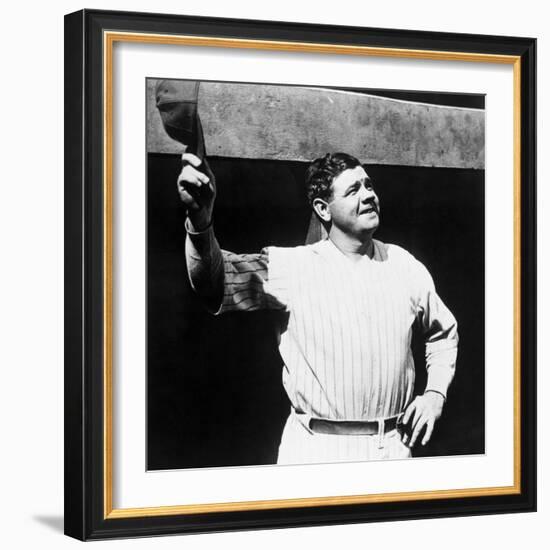 Babe Ruth, American Baseball Player, 1930s-null-Framed Photo