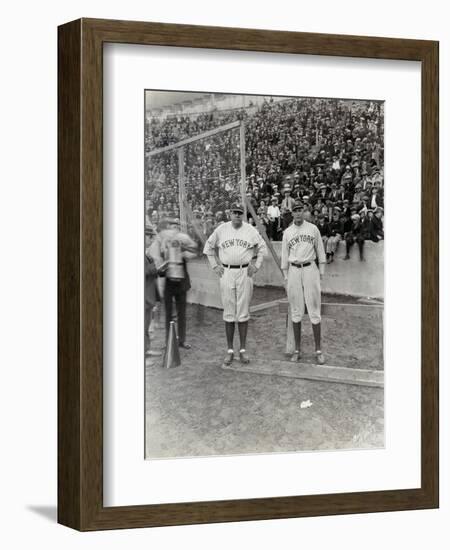 Babe Ruth and Bob Museul, October 18, 1924-Marvin Boland-Framed Giclee Print