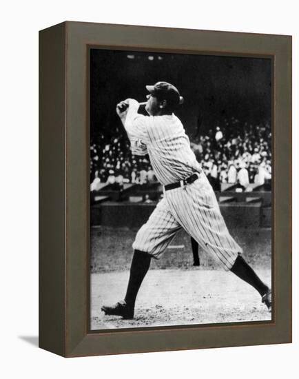 Babe Ruth at Bat, 1920s-null-Framed Stretched Canvas