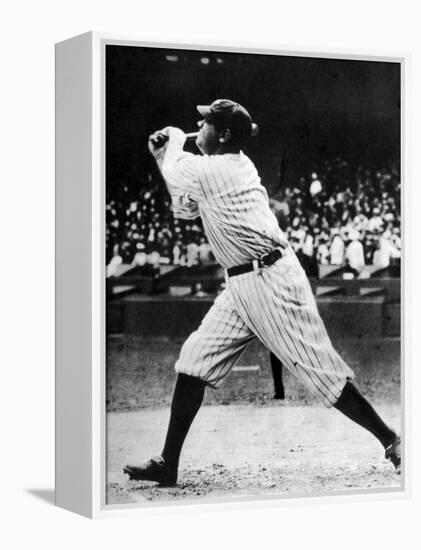 Babe Ruth at Bat, 1920s-null-Framed Stretched Canvas