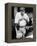 Babe Ruth in the New York Yankees Dugout at League Park in Clevelenad, Ohio, 1934-null-Framed Stretched Canvas