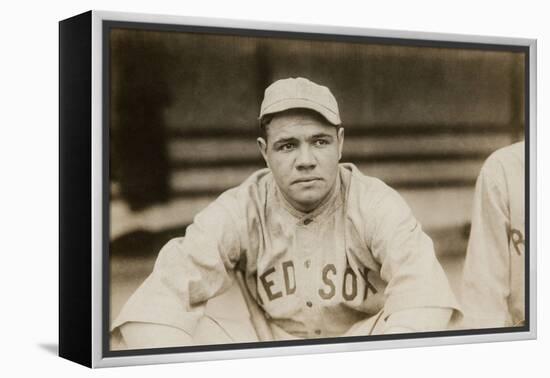 Babe Ruth When He Played for the Boston Red Soxs, Ca. 1919-null-Framed Stretched Canvas