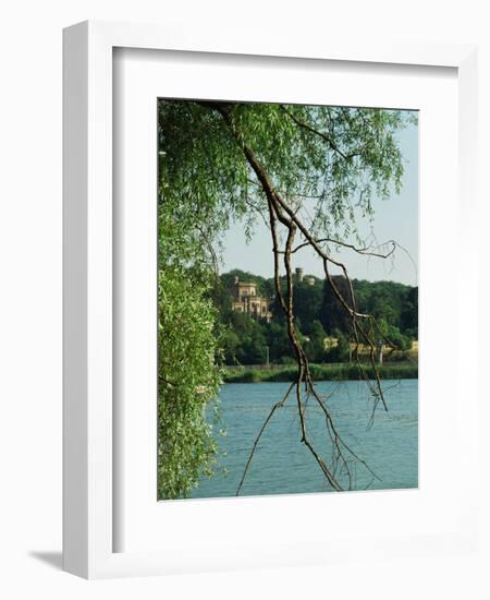 Babelsberg Palace, a Late, Neo-Gothic Work by Schinkel, Seen Across the Havel from Glienicke-Park-Karl Friedrich Schinkel-Framed Giclee Print