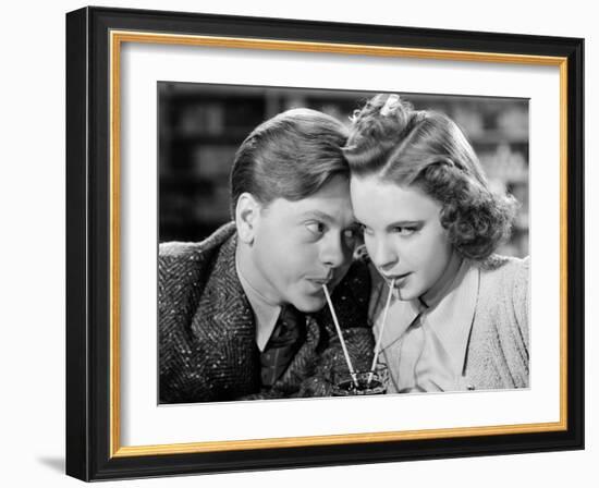 Babes in Arms, Mickey Rooney, Judy Garland, 1939-null-Framed Photo