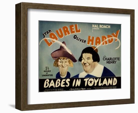 Babes in Toyland, Stan Laurel, Oliver Hardy, 1934-null-Framed Premium Giclee Print