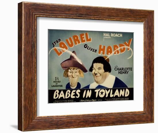 Babes in Toyland, Stan Laurel, Oliver Hardy, 1934-null-Framed Premium Giclee Print