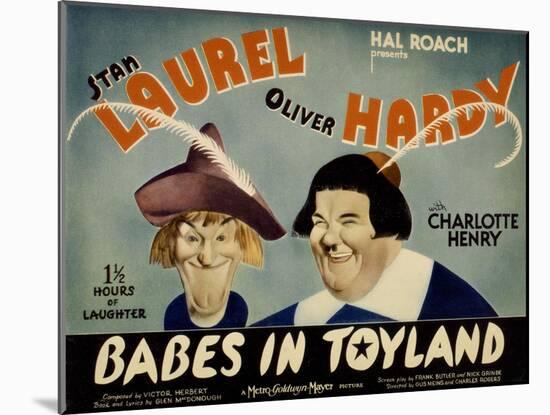 Babes in Toyland, Stan Laurel, Oliver Hardy, 1934-null-Mounted Art Print