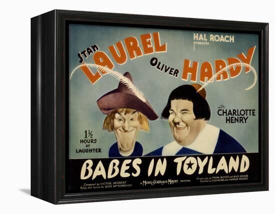 Babes in Toyland, Stan Laurel, Oliver Hardy, 1934-null-Framed Stretched Canvas