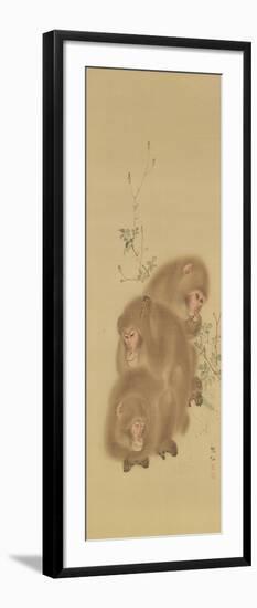 Baboon Family-null-Framed Giclee Print