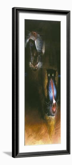 Baboon Scream-Durwood Coffey-Framed Giclee Print