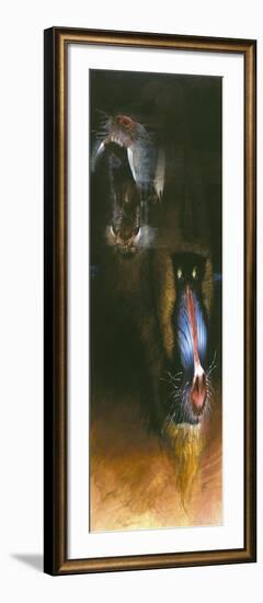 Baboon Scream-Durwood Coffey-Framed Giclee Print