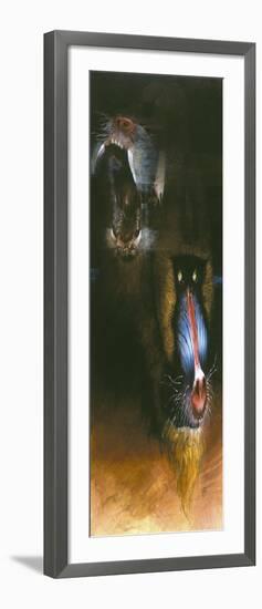 Baboon Scream-Durwood Coffey-Framed Giclee Print