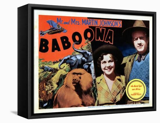 Baboona, Osa Johnson, Martin Johnson, 1935-null-Framed Stretched Canvas