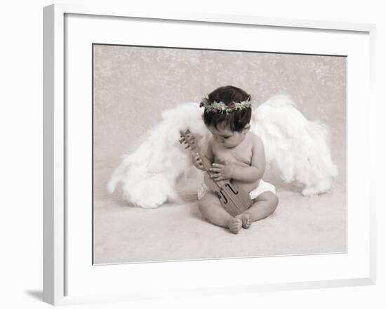 Baby Angel Portrait-Nora Hernandez-Framed Giclee Print