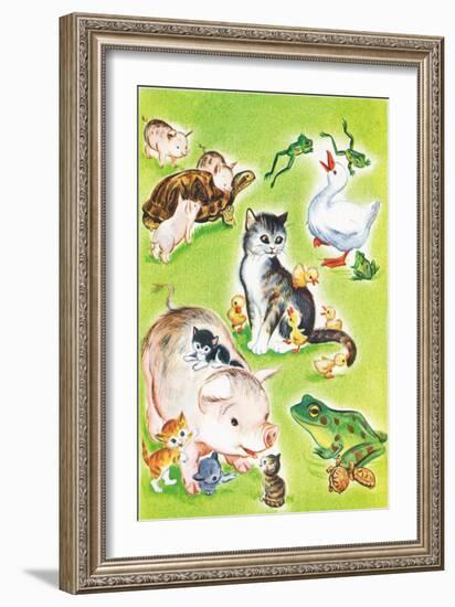 Baby Animal Puzzles - Jack & Jill-Irma Wilde-Framed Giclee Print