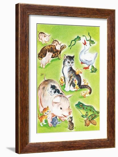 Baby Animal Puzzles - Jack & Jill-Irma Wilde-Framed Giclee Print