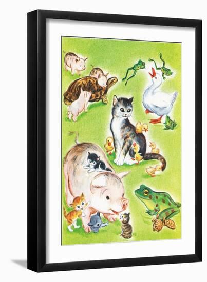 Baby Animal Puzzles - Jack & Jill-Irma Wilde-Framed Giclee Print