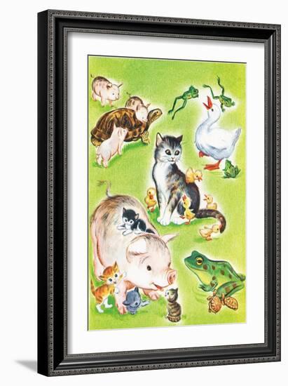 Baby Animal Puzzles - Jack & Jill-Irma Wilde-Framed Giclee Print