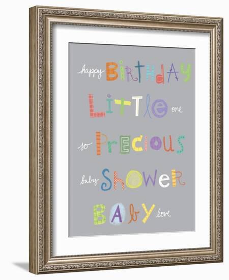 Baby Animals (Extra Words)-Holli Conger-Framed Giclee Print