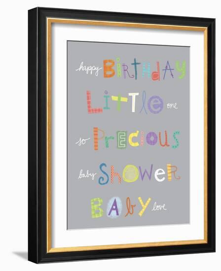 Baby Animals (Extra Words)-Holli Conger-Framed Giclee Print