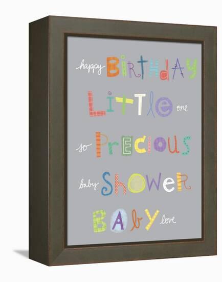 Baby Animals (Extra Words)-Holli Conger-Framed Premier Image Canvas