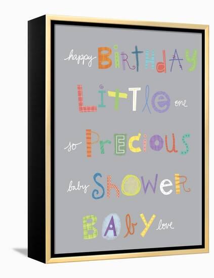 Baby Animals (Extra Words)-Holli Conger-Framed Premier Image Canvas