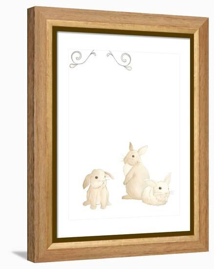 Baby Animals I-June Erica Vess-Framed Stretched Canvas