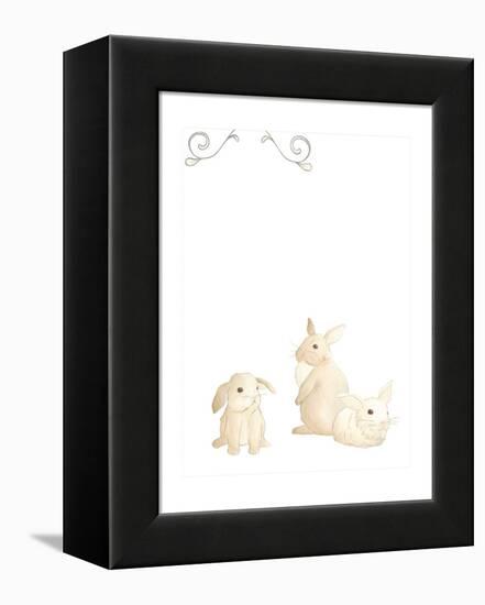 Baby Animals I-June Erica Vess-Framed Stretched Canvas