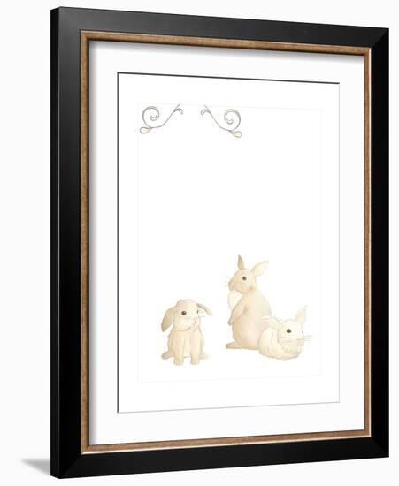 Baby Animals I-June Erica Vess-Framed Premium Giclee Print