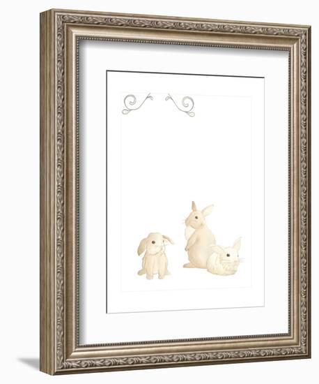 Baby Animals I-June Erica Vess-Framed Art Print