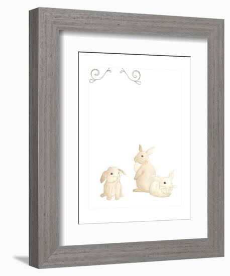 Baby Animals I-June Erica Vess-Framed Art Print