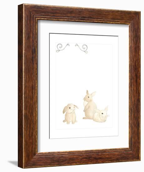 Baby Animals I-June Erica Vess-Framed Art Print