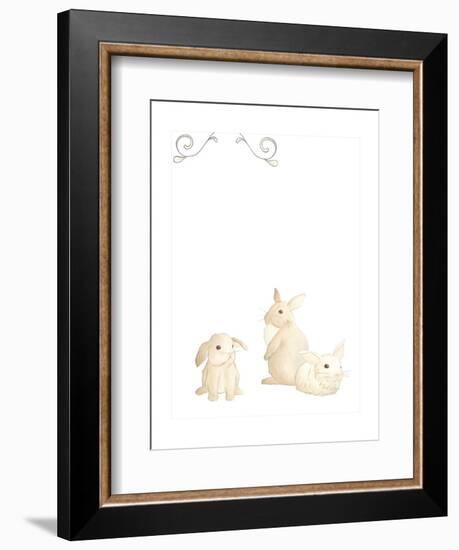 Baby Animals I-June Erica Vess-Framed Art Print