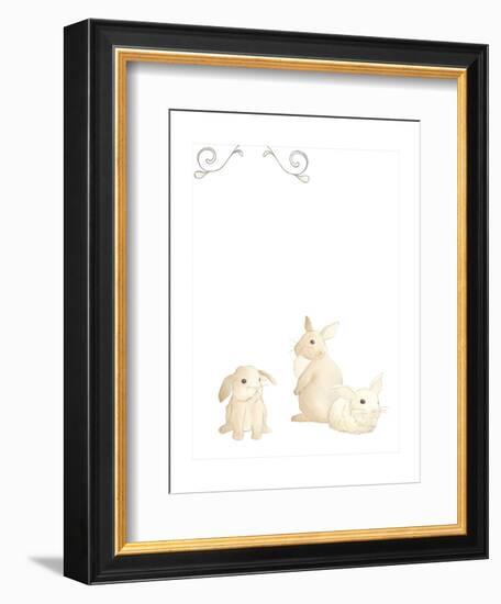 Baby Animals I-June Erica Vess-Framed Art Print