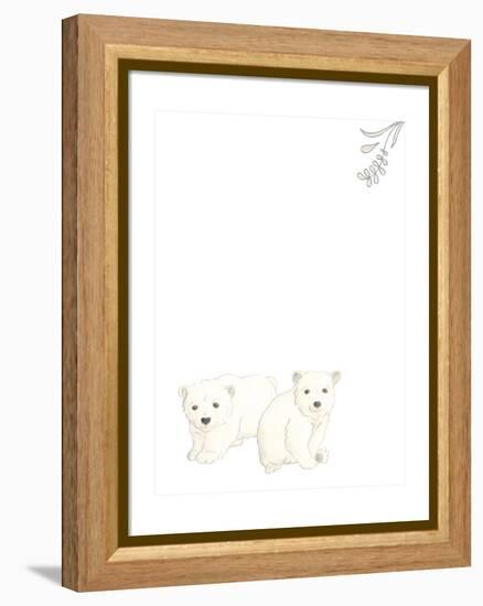 Baby Animals II-June Erica Vess-Framed Stretched Canvas