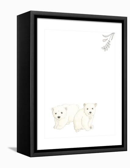 Baby Animals II-June Erica Vess-Framed Stretched Canvas