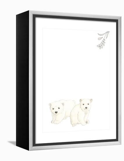 Baby Animals II-June Erica Vess-Framed Stretched Canvas