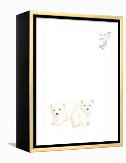 Baby Animals II-June Erica Vess-Framed Stretched Canvas